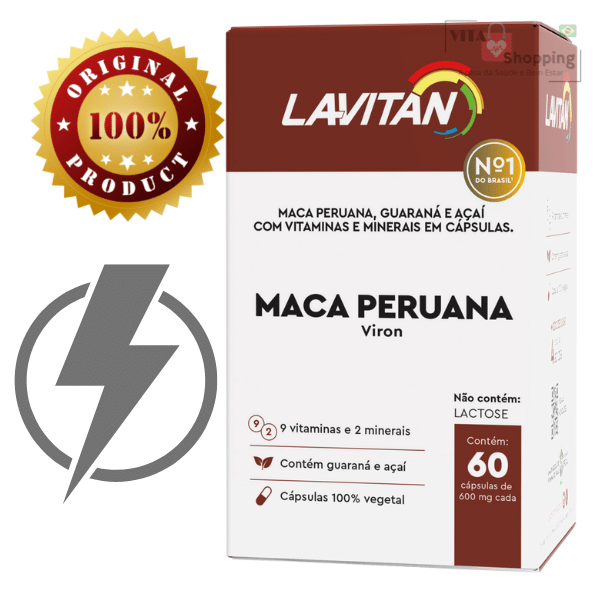 Lavitan Maca Peruana Viron - CIMED Com 60 Cápsulas - Vita Shopping Brasil